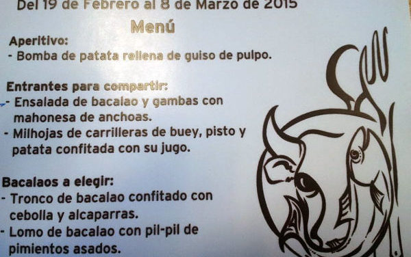 El bacalo y el buey comparten mesa